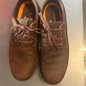 Rockport Men's Dark Brown Leather Oxfords